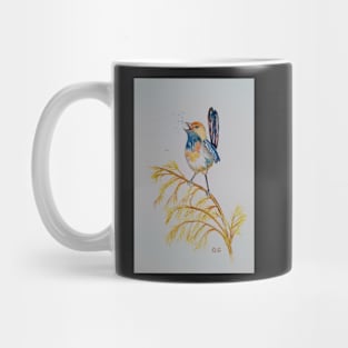 Blue Wren, bird design, bird art Mug